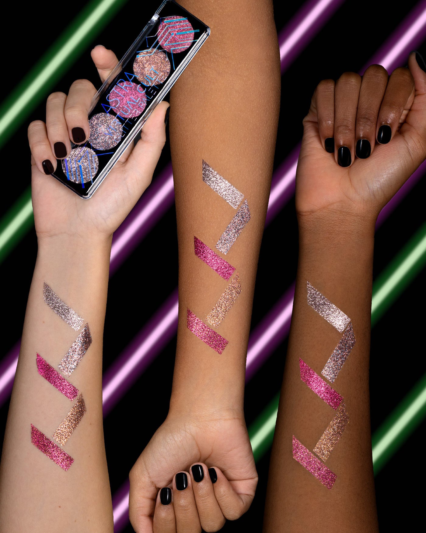 VIRTUAL CULT GLITTER PALETTE - 02 - Pink Metamorphosis - Astra Make-Up