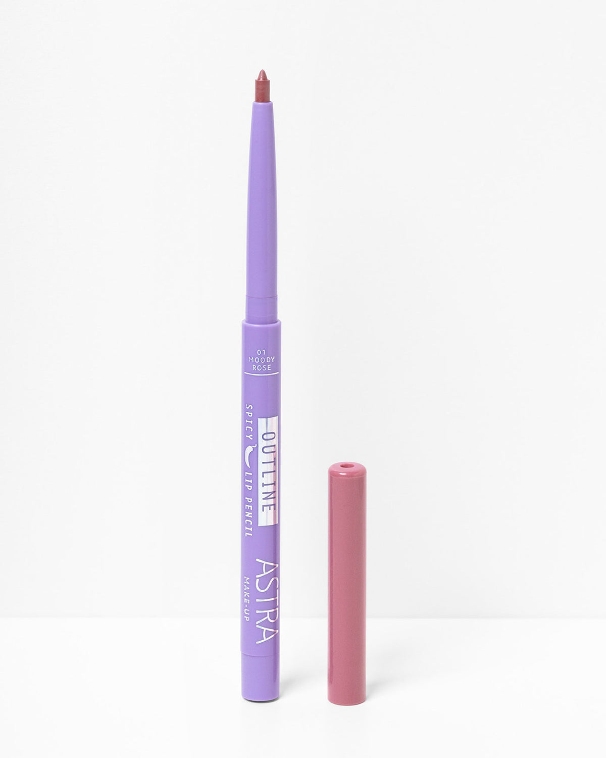 OUTLINE SPICY LIP PENCIL - 01 - Moody Rose - Astra Make-Up
